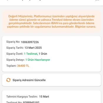 Trendyol'da İptal Edilemeyen Sipariş Ve İade Sorunu