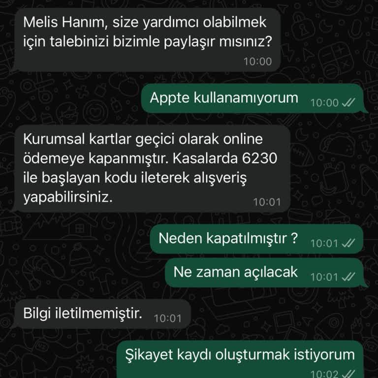 Hediye Kartı Kullanımında Sürekli Hata
