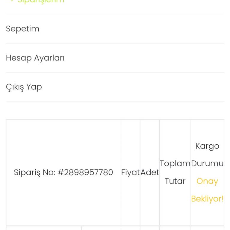 Sipariş Onayı Beklerken Sabır Tükeniyor