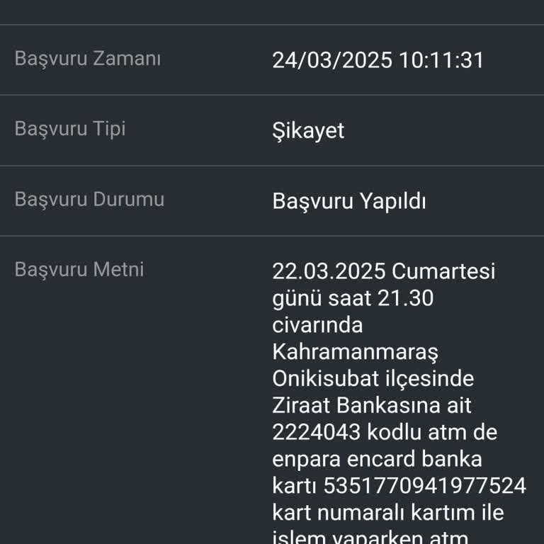 ATM'de Yutulan Para: Acil Çözüm Bekliyorum!