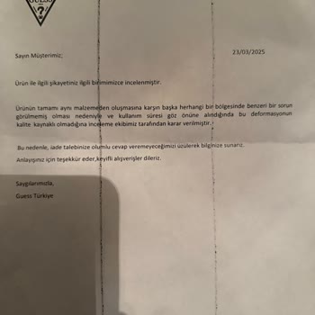 Guess Montumun Dikiş Problemi Ve Boyner'in Yetersiz Çözüm Süreci