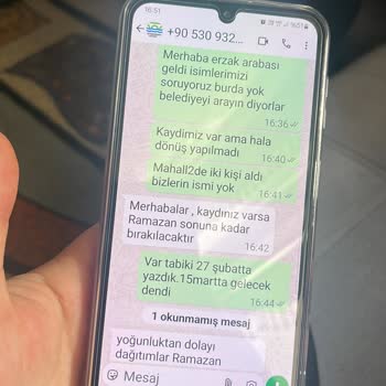 Belediyede Kayıt Sorunu Ve Erzak Dağıtımındaki Adaletsizlik