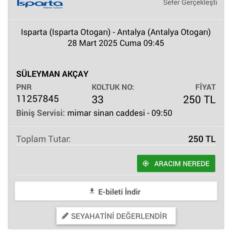 Yanlış Kesilen Bilet Ve Yetersiz Müşteri Hizmetleri