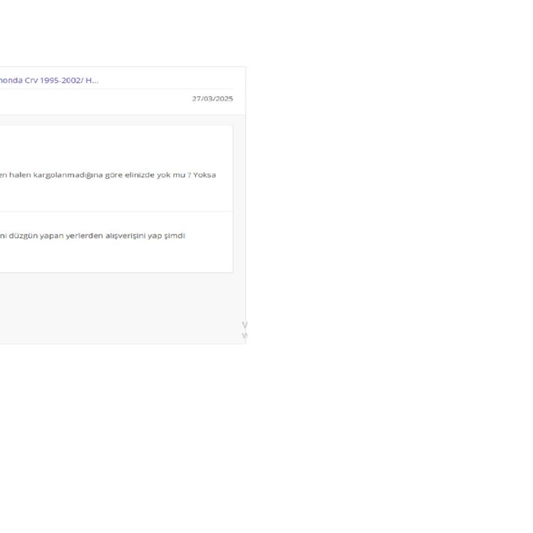 Geciken Kargo Ve Saygısız İletişim