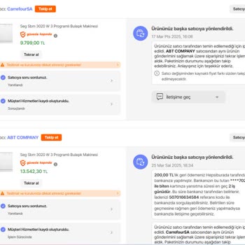 Teslim Edilemeyen Bulaşık Makinesi Ve Sürekli Oyalama