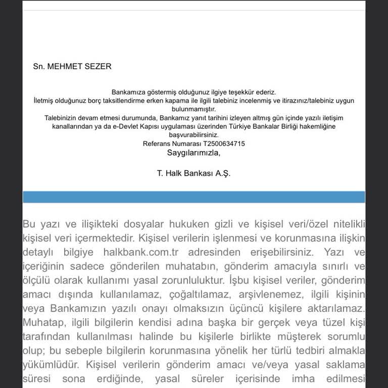 Halkbank'ta Ara Ödeme Sorunu Ve Erken Kapatma Engeli
