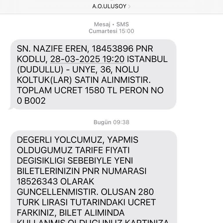 Yanlış Koltuk Bilgilendirmesi Ve Müşteri Hizmetleri Desteği Eksikliği