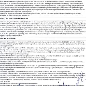 Tüketici Hakları Kararına Rağmen Çözülemeyen Sorun