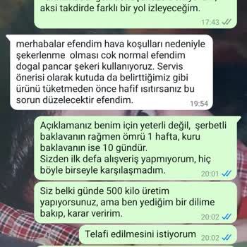 Koçak Baklava'dan Şekerlenmiş Tatlı Ve Yetersiz Müşteri Hizmeti