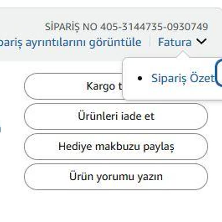 Amazon'dan Faturasız Ürün Ve Müşteri Hizmetleri Sorunu
