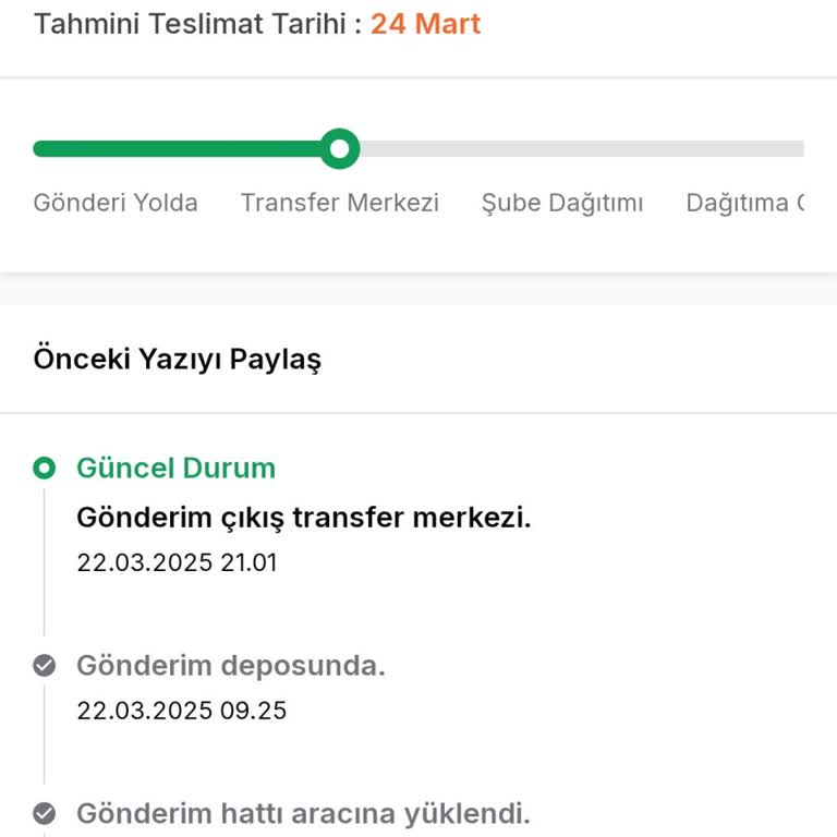 Kargo Teslimatında Sürekli Gecikme Ve Mağduriyet