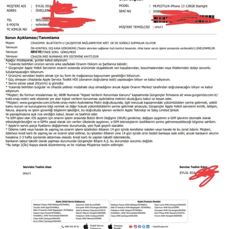 İphone 13'te Bağlantı Sorunu Ve Servis Mağduriyeti