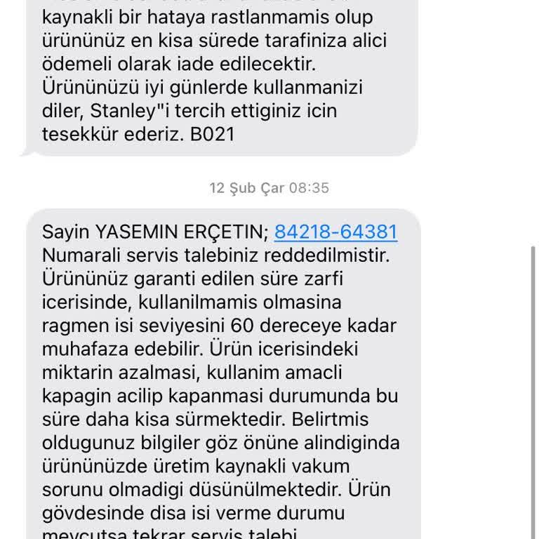 Stanley Termos Isı Sorunu Ve Garanti Hayal Kırıklığı