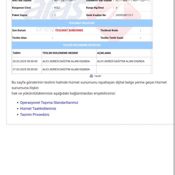 Aras Kargo'nun Teslimat Sorunları Ve Müşteri Hizmetleri Tavırları