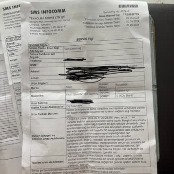 Asus Servisinde Hayal Kırıklığı: Anakart Sorunu Ve Yetersiz Destek