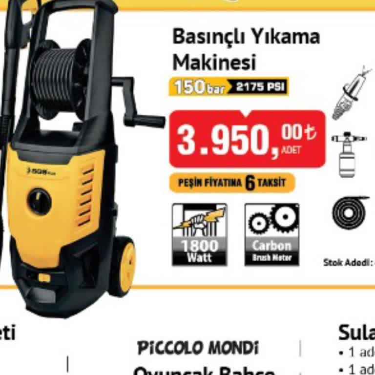 Basınçlı Yıkama Makinesi Reklamı Var Ama Ürün Yok