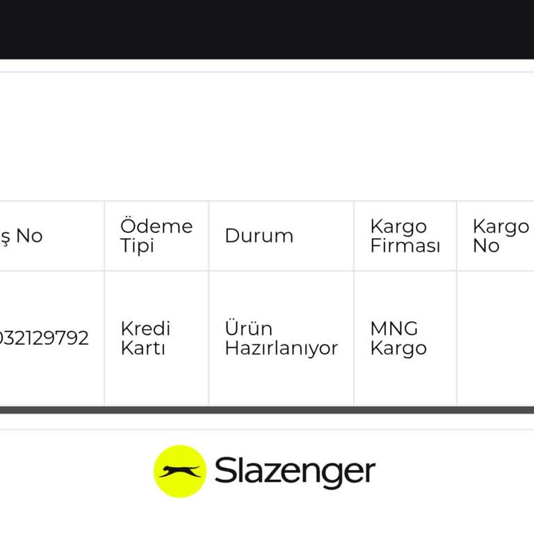 Slazenger Siparişimde Gecikme Ve Yetersiz Müşteri Hizmeti