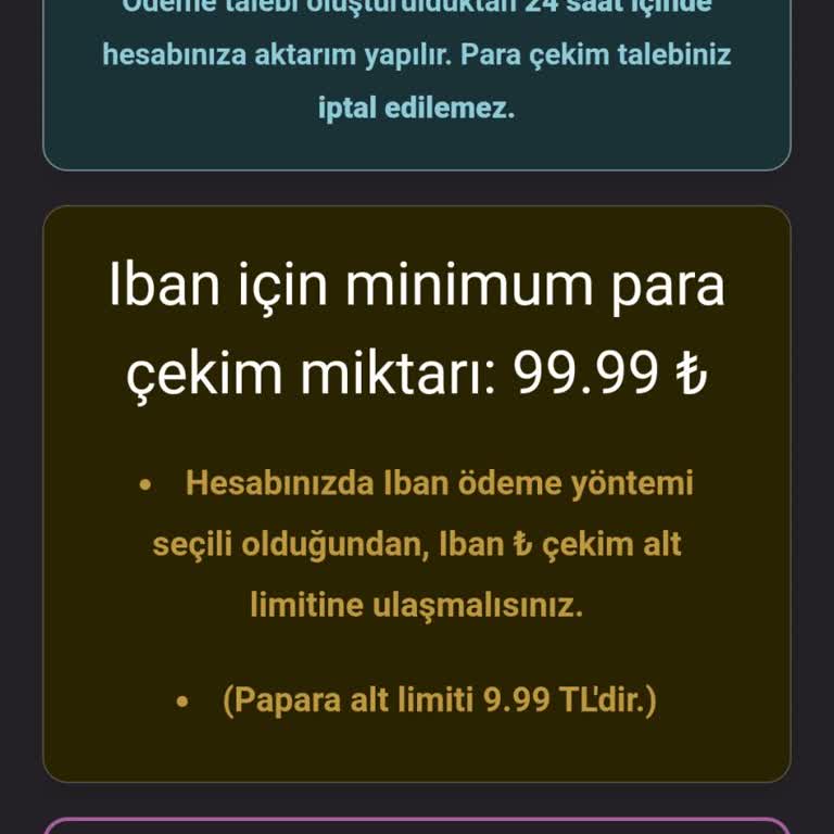 Liraka Uygulamasında Para Çekme Sorunu