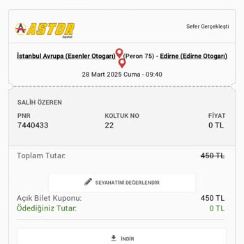 Astor Turizm İle Uzayan Yolculuk Ve Hizmet Sorunları