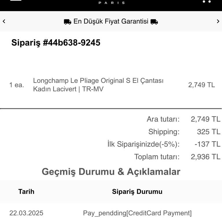 Longchamptürkiye.com Yanıltıcı Alışveriş Sitesi Mağduriyeti Ve İletişim Sorunları!