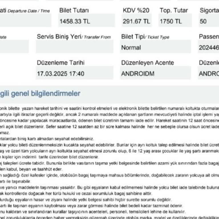 İptal Edilemeyen Bilet Ve Mağduriyet