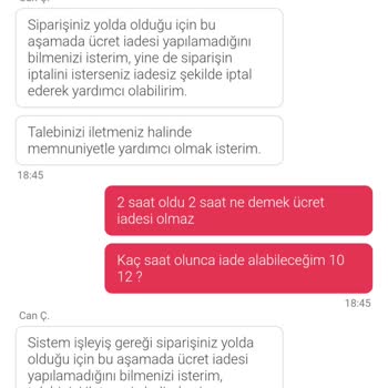Geciken Sipariş Ve Yetersiz Çözüm