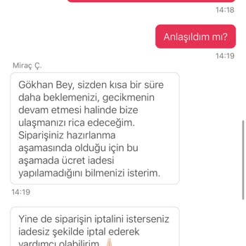 Yanlış Şubeye Gönderilen Sipariş Ve İade Sorunu