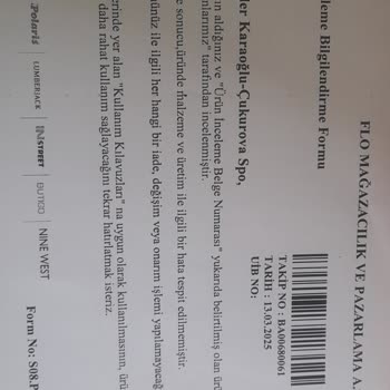 Garanti Kapsamında Çözülmeyen Ayakkabı Sorunu