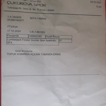 Garanti Kapsamında Çözülmeyen Ayakkabı Sorunu