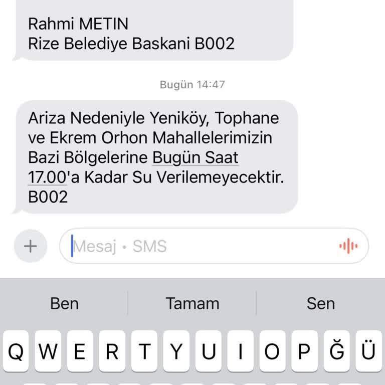 Bayram Üstü Su Kesintisi Mağduriyeti