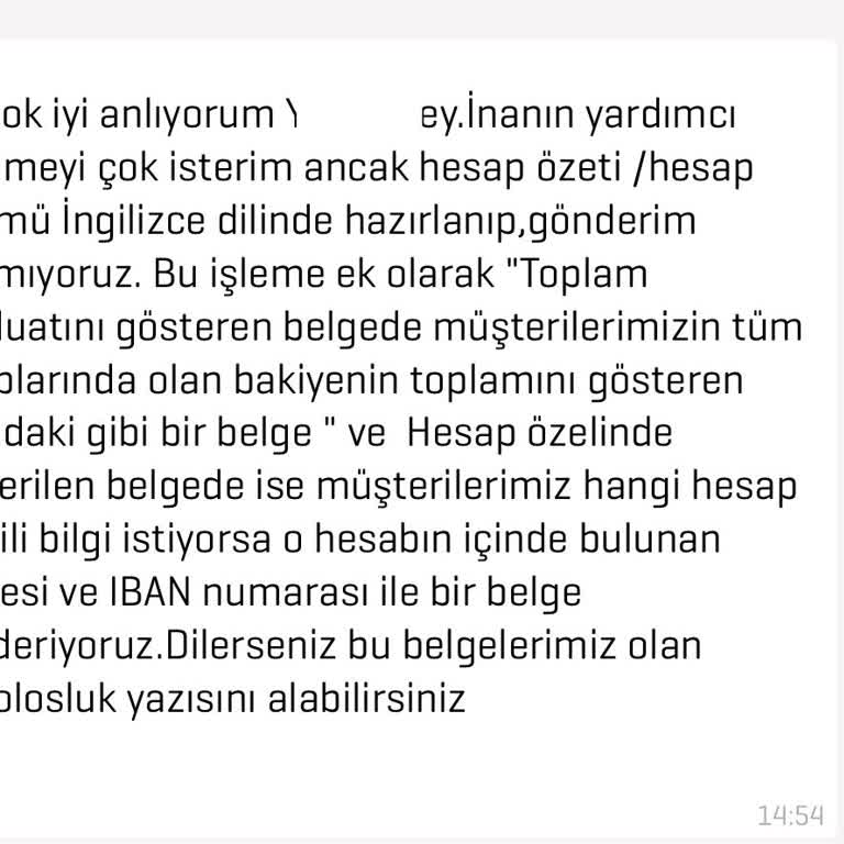Enpara'nın Yetersiz İngilizce Hesap Dökümü Hizmeti