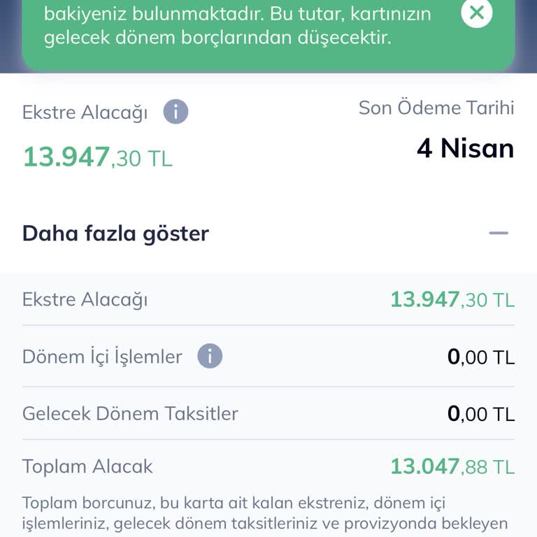 Ödenen Borca Rağmen Kullanıma Açılmayan Kart Ve Alacak Bakiyesi Sorunu