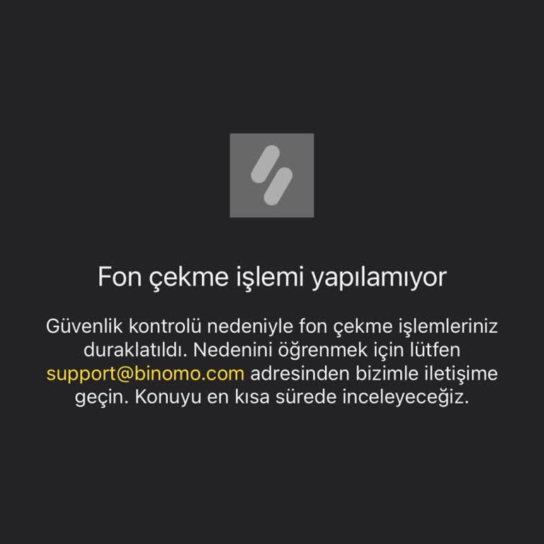 Binomo'da Kazanç Çekiminde Güvenlik Engeli