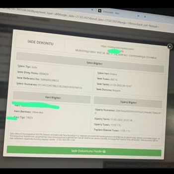Eksik İade Ve Kusurlu Ürün Sorunu