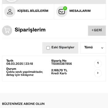 Ürün Teslimatında Yaşanan Gecikme Ve İletişim Sorunu