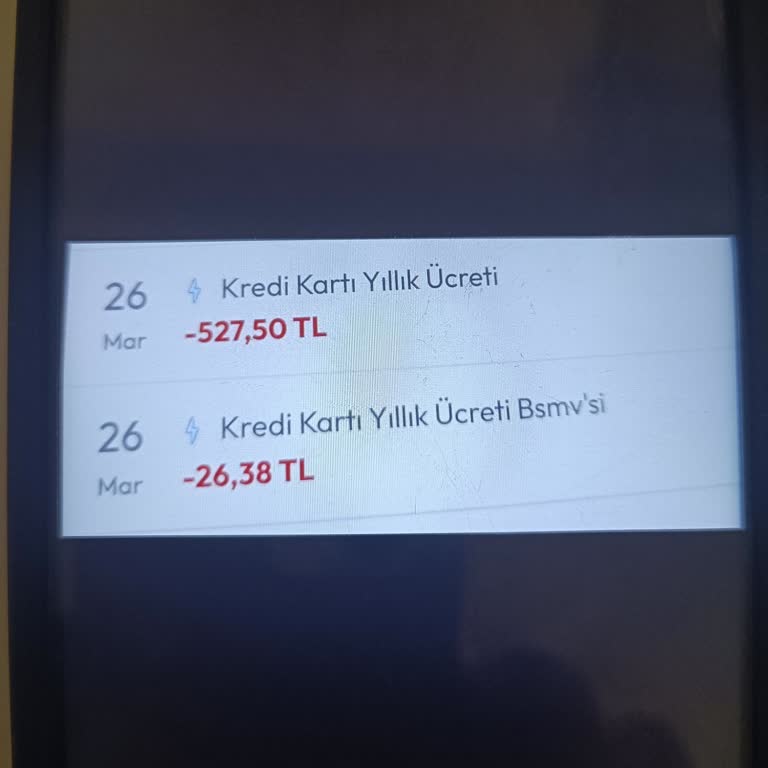 Haksız Kesilen Kredi Kartı Aidat Ücretinin İadesi Talebi