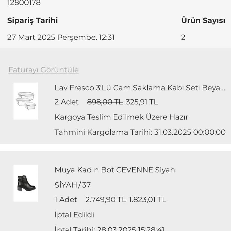 Stokta Olmayan Ürünlerin Satışı Ve İptal Edilen Siparişler