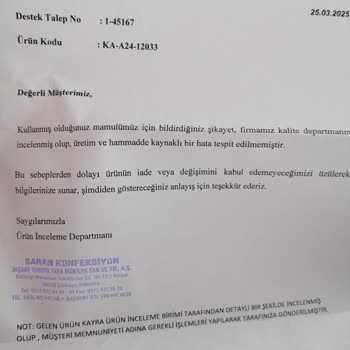 Mağazadan Aldığım Etekte Katlanma Sorunu