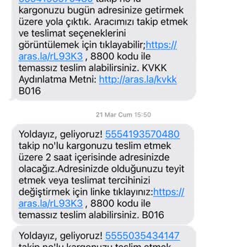 Aras Kargo Rize Şubesi İle Yaşanan Teslimat Sorunları