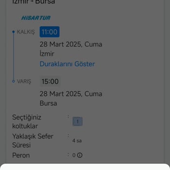 İzmir-Bursa Otobüs Yolculuğunda Yaşanan Aksaklık Ve İletişim Sorunu