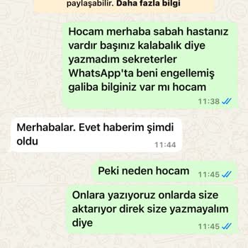 WhatsApp Üzerinden Engellenen Hasta İletişimi