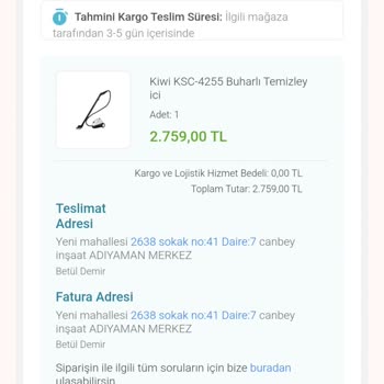 Yeni Alınan Kivi Buharlı Makinesi Çalışmıyor