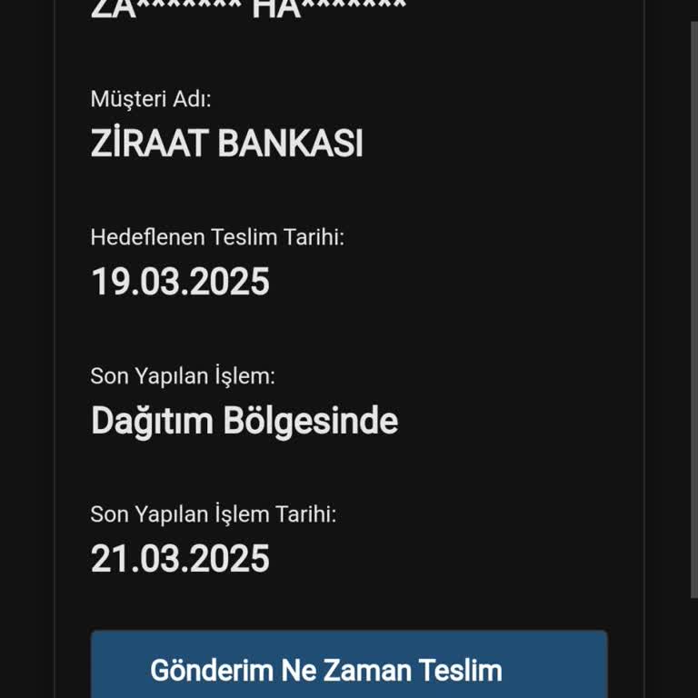 Kredi Kartım Kuryede Kayboldu