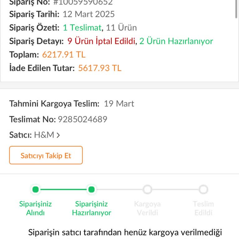 Trendyol Ve H&M'den Stok Sorunu İle Mağduriyet