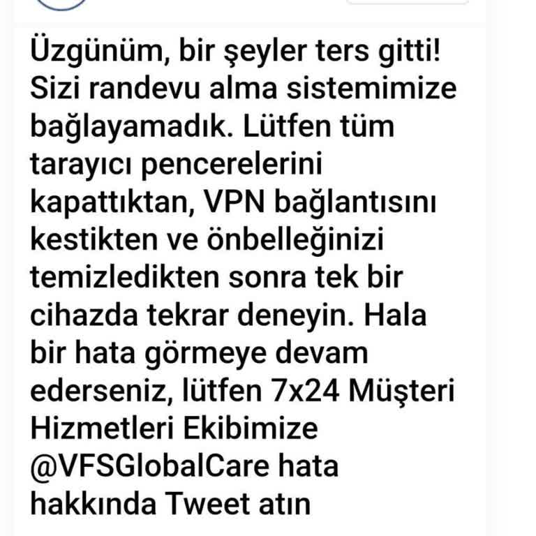 VFS Global Fransa Vize Randevu Sorunu