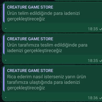 Yanlış Ürün Ve İade Sorunu: Creature Game Store'da Neler Oluyor?