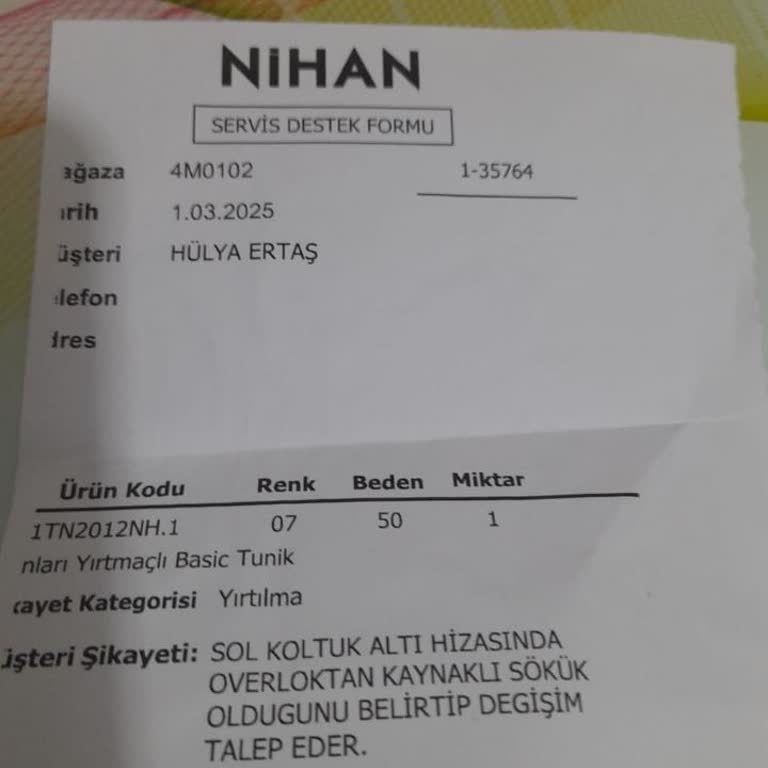Tadilatlı Ürün Teslimatı Ve Güven Sorunu