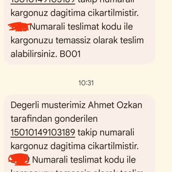 Sürat Kargo'da Kayıp Kargo Ve Yanıltıcı Bilgilendirme Mağduriyeti