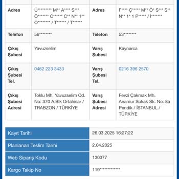 Eksik Gönderilen Sipariş Sorunu