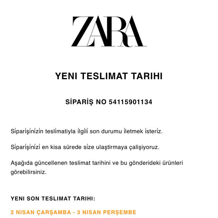 Bayram Siparişi Zamanında Teslim Edilmedi